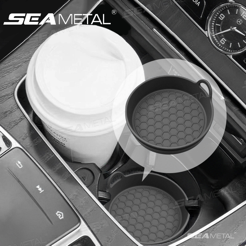 Heat Mat Silicone - SEAMETAL Non-Slip Car Water Cup Coaster