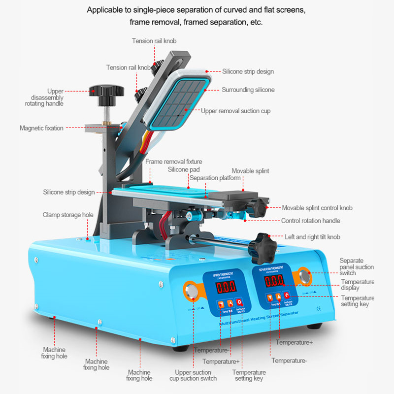 S-918M Multifunctional LCD Scr - Screen Separator Machine recension och pris