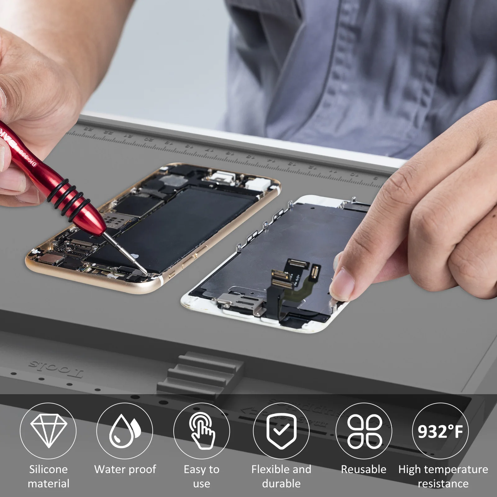 Soldering Station Mat Silicone - Electronics Repair Workstation recension och pris