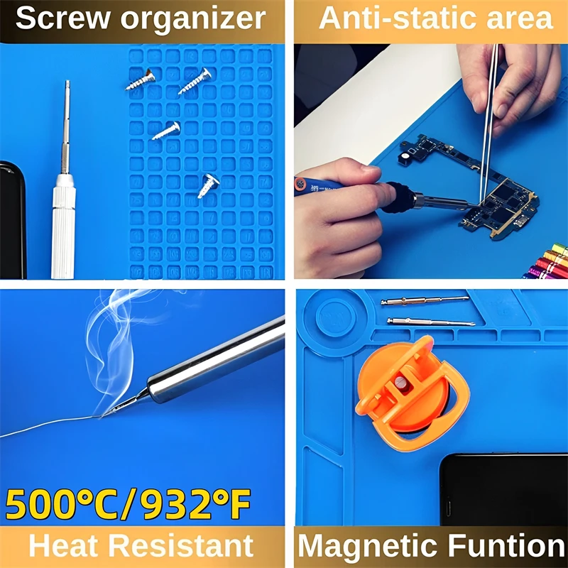 Silicone Soldering Mat ESD Ant - Electronics Repair Workstation recension och pris