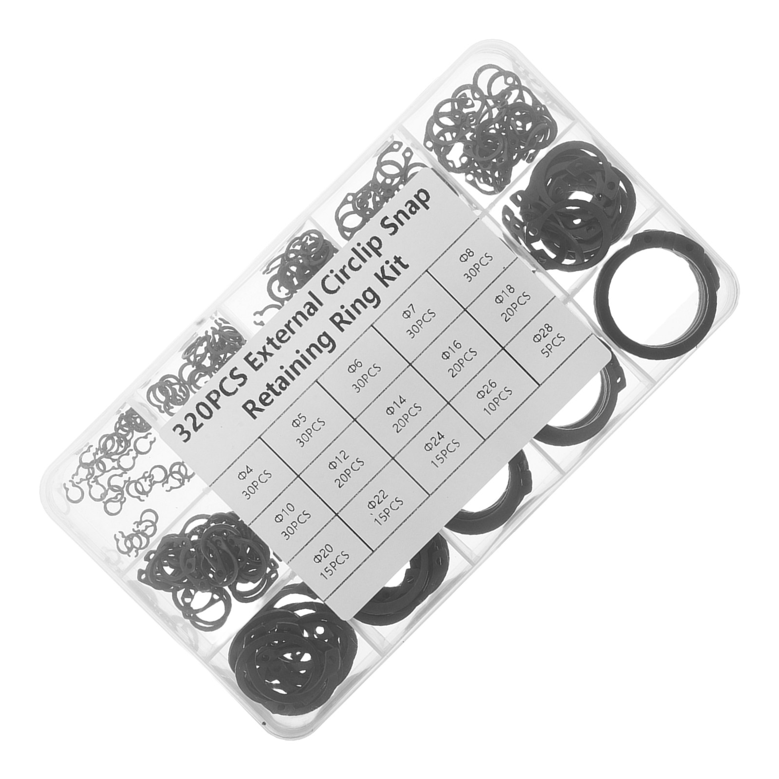 320Pcs Retaining Rings Assortm - Electronics Repairing recension och pris