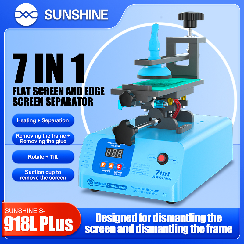 SUNSHINE S-918L Plus 7 in 1 Ed - Screen Separator Machine recension och pris