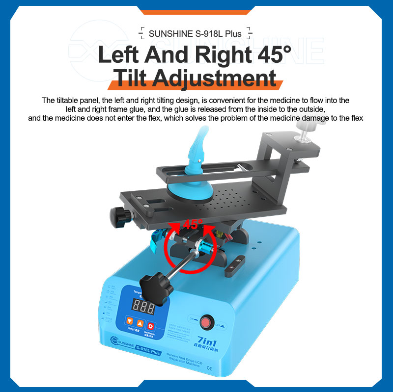 SUNSHINE S-918L Plus 7 in 1 Ed - Screen Separator Machine recension och pris