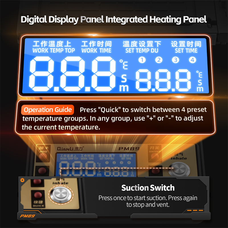 QianLi PM89 360° Rotating Heat - Screen Separator Machine recension och pris